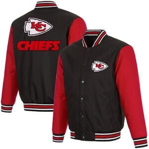 Kansas City Chiefs (NFL) Poly-Twill Jacket (P03blk/red)
